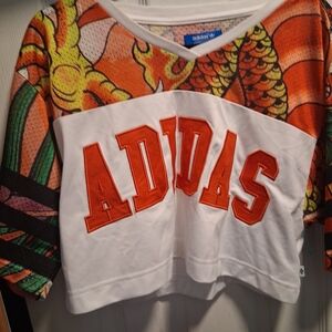 Adidas Originals by Rita Ora Limited Edition Dragon Mesh Crop Top L